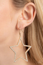 Load image into Gallery viewer, Paparazzi Supernova Sparkle - Gold Earrings
