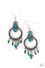 Load image into Gallery viewer, Paparazzi Palace Politics - Blue Earrings

