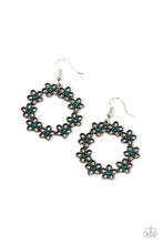 Load image into Gallery viewer, Paparazzi Floral Halos - Blue Earrings
