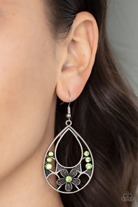 Paparazzi Meadow Marvel - Green Earring