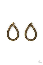 Load image into Gallery viewer, Paparazzi Diva Dust - Brass Earrings
