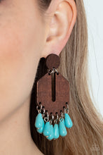 Load image into Gallery viewer, Paparazzi Western Retreat - Blue Earrings
