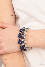 Load image into Gallery viewer, Paparazzi Beachside Brunch - Blue Bracelet
