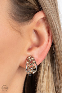 Paparazzi Extra Effervescent - Brown Earring