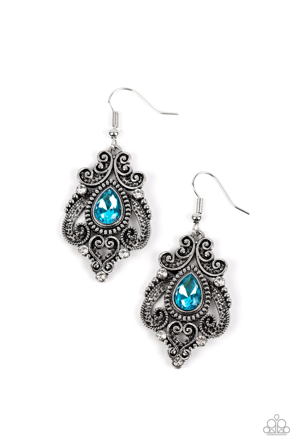 Paparazzi Palace Perfection - Blue Earrings