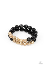 Load image into Gallery viewer, Paparazzi Grecian Glamour - Black Bracelet
