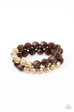 Load image into Gallery viewer, Paparazzi Grecian Glamour - Brown Bracelet
