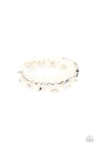 Paparazzi Shoreside Soiree - White Bracelet