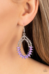 Paparazzi Lucid Luster - Purple Earrings