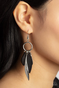 Paparazzi Primal Palette - Black Earrings