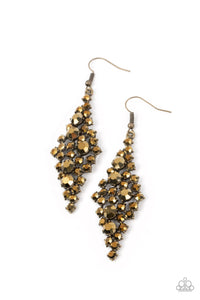 Paparazzi Celestial Comet - Brass Earrings