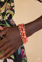 Load image into Gallery viewer, Paparazzi Seaside Siesta - Orange Bracelet
