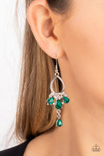Load image into Gallery viewer, Paparazzi Coming in Clutch - Green Earrings
