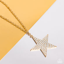 Load image into Gallery viewer, Paparazzi Rock Star Sparkle - Gold Necklace
