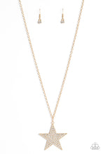 Load image into Gallery viewer, Paparazzi Rock Star Sparkle - Gold Necklace
