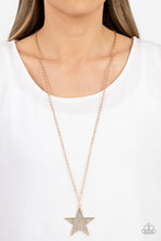 Load image into Gallery viewer, Paparazzi Rock Star Sparkle - Gold Necklace
