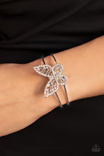 Load image into Gallery viewer, Paparazzi Butterfly Bella - White Bracelet
