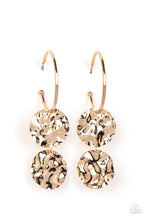 Load image into Gallery viewer, Paparazzi Sending Shock Waves - Gold Earrings
