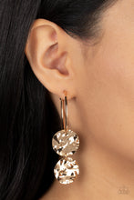 Load image into Gallery viewer, Paparazzi Sending Shock Waves - Gold Earrings
