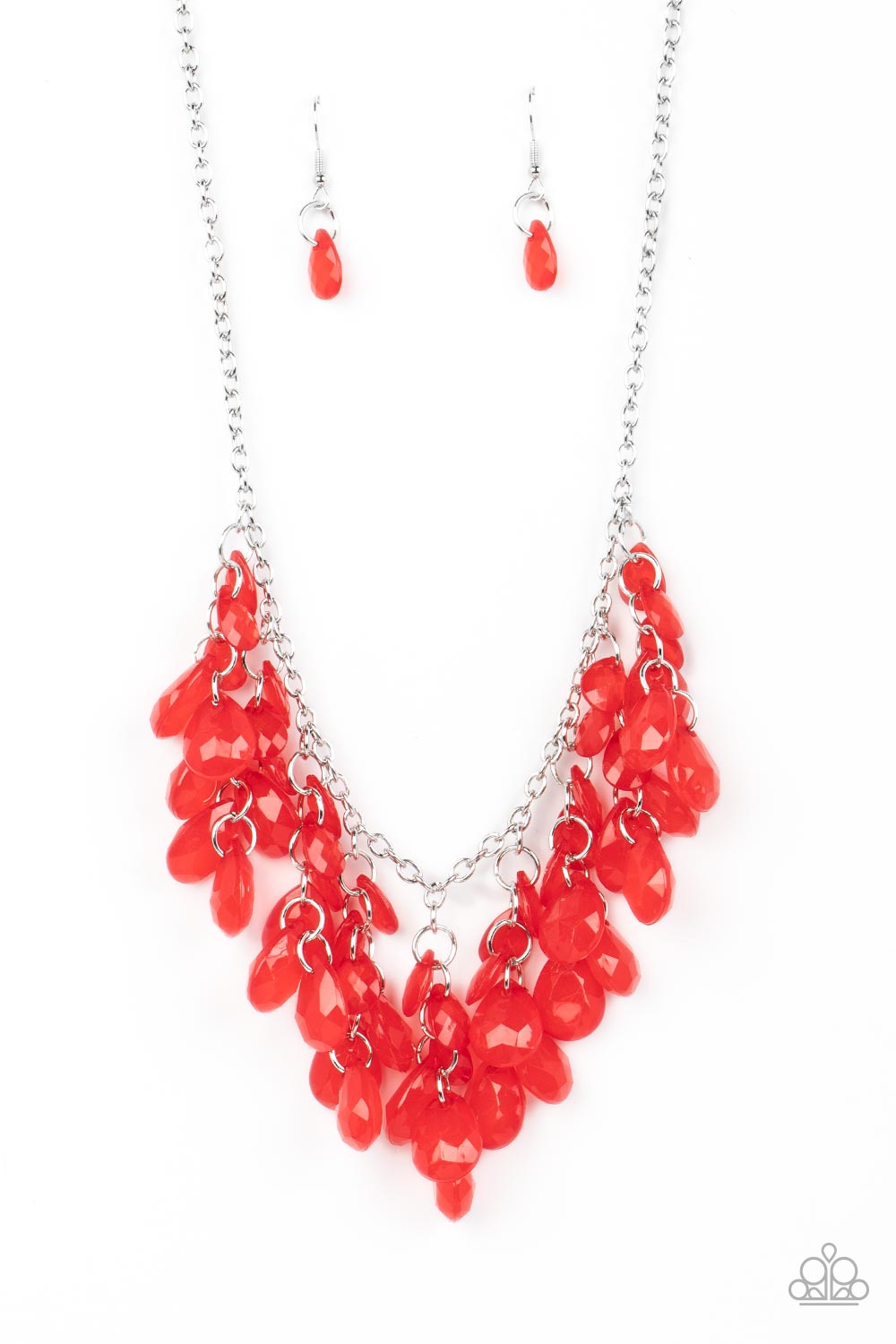 Paparazzi Crystal Cabaret - Red Necklace