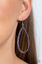 Load image into Gallery viewer, Paparazzi Black Tie Optional - Blue Earring
