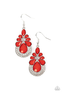 Paparazzi Beachfront Formal - Red Earrings