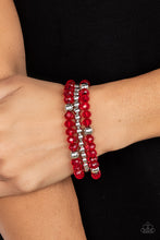 Load image into Gallery viewer, Paparazzi Prismatic Perceptions - Red Bracelet
