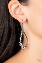 Load image into Gallery viewer, Paparazzi Sparkly Side Effects - Black Earrings

