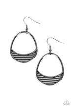 Load image into Gallery viewer, Paparazzi Segmented Shimmer - Black Earrings
