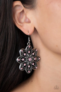 Paparazzi Prismatic Perennial - Pink Earrings