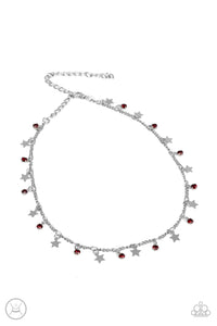 Paparazzi Little Lady Liberty - Red Necklace