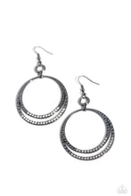 Load image into Gallery viewer, Paparazzi Spin Your HEELS - Black Earrings
