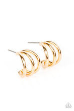 Load image into Gallery viewer, Paparazzi TRIPLE Down - Gold Earrings
