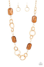 Load image into Gallery viewer, Paparazzi Stained Glass Glamour - Brown Necklace
