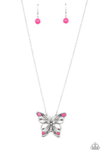 Load image into Gallery viewer, Paparazzi Badlands Butterfly - Pink Necklace
