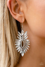 Load image into Gallery viewer, Paparazzi Turn up the Luxe - White Earrings
