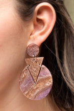 Load image into Gallery viewer, Paparazz Head Under Watercolors - Brown Earrings
