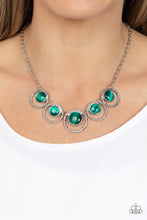 Load image into Gallery viewer, Paparazzi Elliptical Enchantment - Green Necklace
