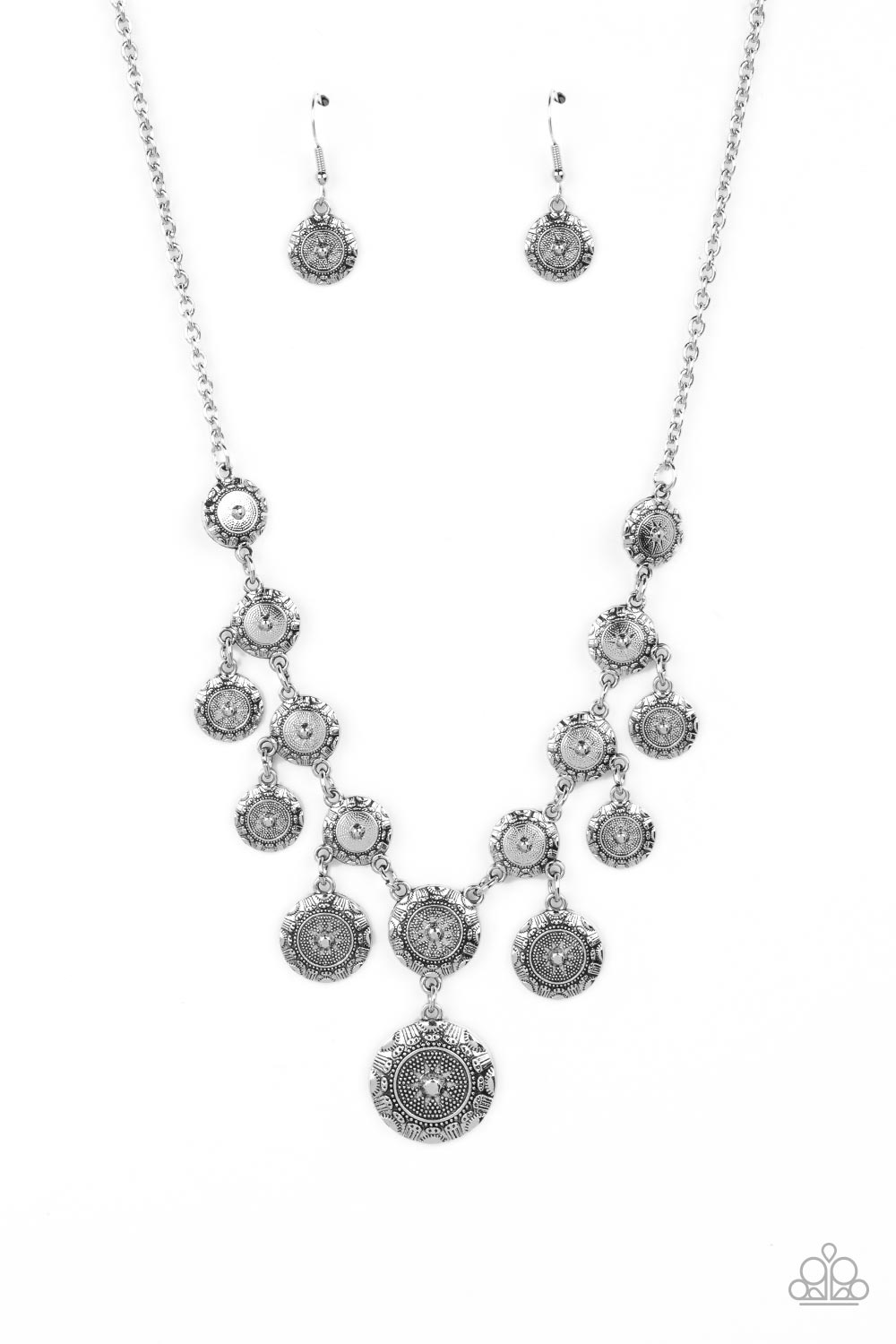 Paparazzi Sahara Stars - Silver Necklace