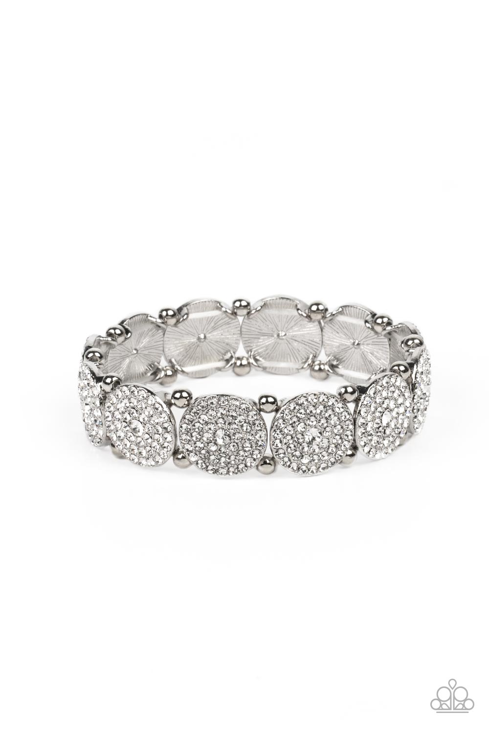 Paparazzi Palace Intrigue - White Bracelet