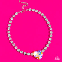 Load image into Gallery viewer, Paparazzi Heart in My Throat - Orange Necklace
