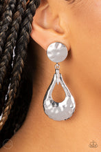 Load image into Gallery viewer, Paparazzi Metallic Magic - Silver Earring
