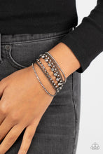 Load image into Gallery viewer, Paparazzi Interstellar Interlude - Black Bracelet

