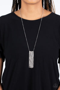 Paparazzi Stellar Crescendo - White Necklace