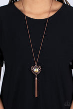 Load image into Gallery viewer, Paparazzi Prismatic Passion - Copper Necklace
