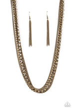 Load image into Gallery viewer, Paparazzi Free to CHAINge My Mind - Brass Necklace
