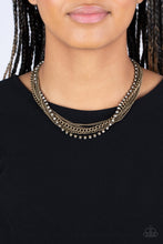 Load image into Gallery viewer, Paparazzi Free to CHAINge My Mind - Brass Necklace
