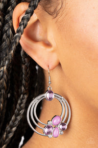 Paparazzi Dreamy Dewdrops - Purple Earring