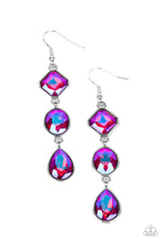 Load image into Gallery viewer, Paparazzi Reflective Rhinestones - Pink Earring
