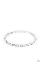 Load image into Gallery viewer, Paparazzi Rhinestone Spell - White Bracelet
